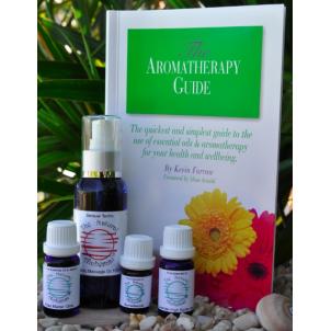 Aromatherapy book, massage oil & essential oils